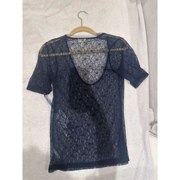 Rodarte women’s navy lace top size S new with tags RARE from Target collection y - Picture 4 of 4